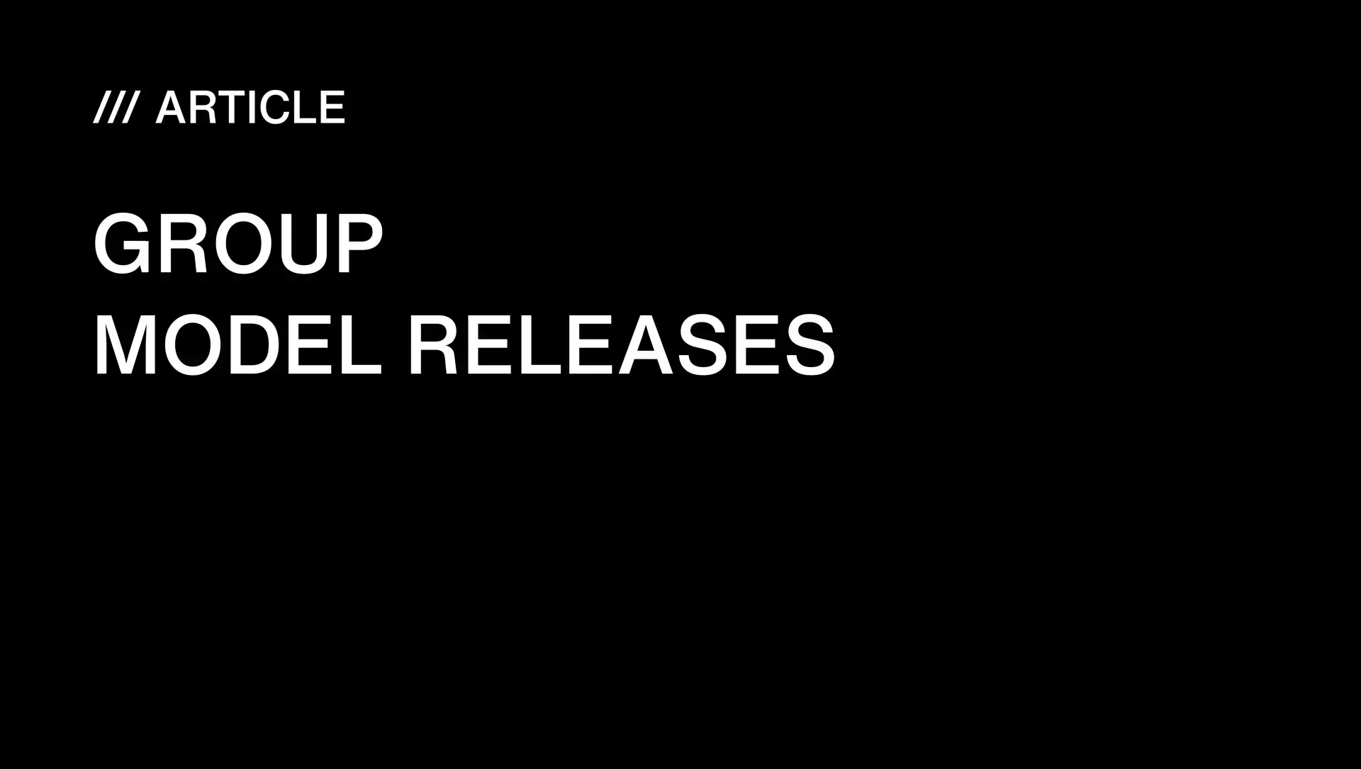 Group Model Releases — a guide for photographers and filmmakers