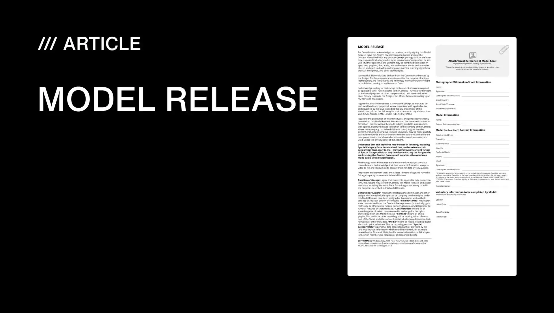 Free model release form PDF for photographers - Model Release App digital release app