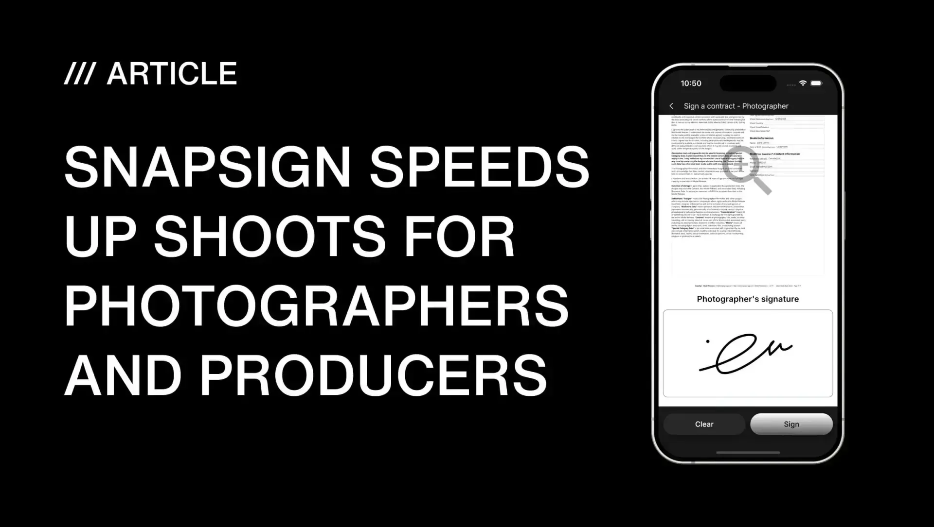 Photo shoot paperwork workflow guide — Model Release App on set