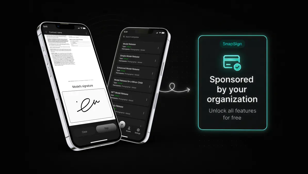 Model Release App app access for creators